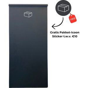 Vrijstaande Pakketbrievenbus - GRATIS sticker - PakketPanda - XXL - Pakketbox - Deur achterkant - Achteruitname