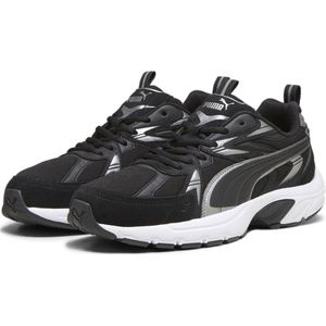 PUMA Milenio Tech Suede Unisex Sneakers - PUMA Black-Puma Aged Silver-Cool Dark Gray - Maat 42.5