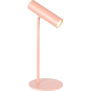Minimalistische verstelbare bureaulamp | 1 lichts | roze pink | metaal | 50 cm hoog | eetkamer / woonkamer | tafellamp | staande lamp | modern / Scandinavisch | praktisch design / GU10