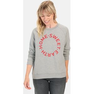 camel active Sweatshirt met print - Maat womenswear-XL - Grijs