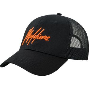 Malelions - pet - Signature cap - Zwart/ oranje - one size