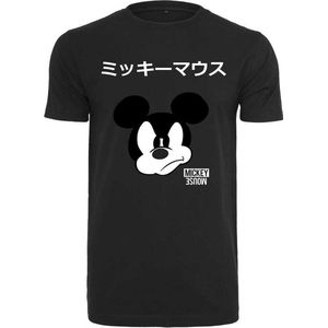 Merchcode Mickey Mouse - Mickey Japanese Heren T-shirt - 5XL - Zwart