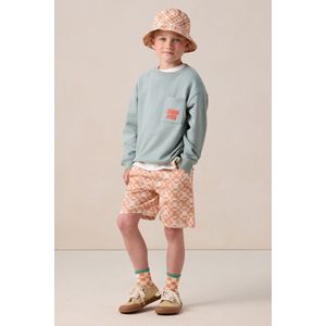 Sissy-Boy - Oranje sokken met blokjespatroon