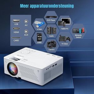 MMP® Mini beamers - Projector - Mini beamer - Wit - 26cm x 25cm x 12cm