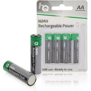 HQ Oplaadbare NiMH Batterij AA 1.2 V 1300 mAh 4-Blister