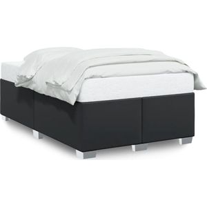 vidaXL - Bedframe - kunstleer - zwart - 120x190 - cm