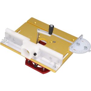 Router Lift Kit Metalen Structuur CNC Verwerking Eenvoudige Installatie Houtbewerking Tafelplaat Universeel Type voor Slotting Trimmen Afschuinen - Eenvoudig te Installeren - Goud .
