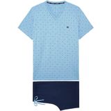 HOM - Walter - Shorty - Pyjama - Korte Mouwen - Zacht Modal-Baumwolle
