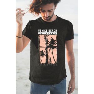 T-Shirt 279-16 Venice Beach California - xS, Zwart