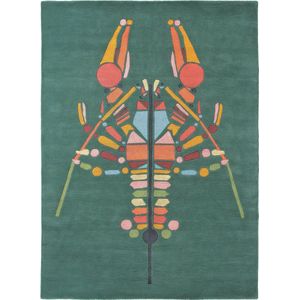 Ted Baker - Emerging Lobster Green 160407 Vloerkleed - 170x240  - Rechthoek - Laagpolig Tapijt - Modern - Groen, Meerkleurig