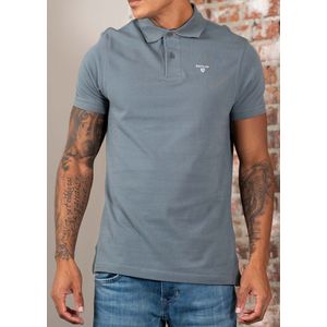 Barbour Tartan pique polo shirt - bluestone