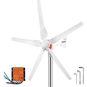 Windturbine - Windmolen - Windturbine Generator - Windmolen Generator - 500W - Windenergie - Wit