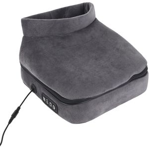 Shiatsu Voet- en Rugmassage Apparaat – Multipositie – Verwarmingsfunctie – 3 Intensiteiten – Donkergrijs