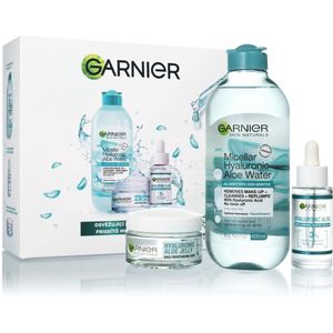 Garnier Skin Naturals Hyaluronic Aloe Set - Face Cream 50ml, Micellar Water 400ml, Face Serum 30ml
