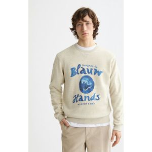 Scotch & Soda - Denim Washed Artwork - Sweatshirt - Blauw - Katoen