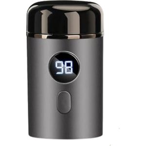 Elektrisch Scheerapparaat – Mini Scheerapparaat – USB Oplaadbaar – Nat en Droog Gebruik – Draagbaar – Reisscheerapparaat – Gezichtshaar Trimmer – Heren – Foil Scheerkop – Compact – Stil – Zilverkleurig – Lichtgewicht – RVS Messen – Baardtrimmer