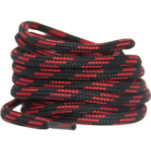 Veters voor outdoor en wandelschoenen - Arragon - rood zwart - 120cm - rood