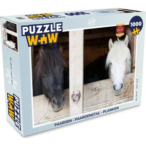 Puzzel Paarden - Paardenstal - Planken - Legpuzzel - Puzzel 1000 stukjes volwassenen