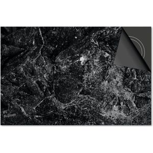 Inductie beschermer 78x52 - afdekplaat inductie mat - Dietrix Kookplaat beschermer - Exclusief - Marmer - Antraciet Zwart