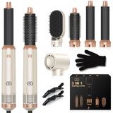 Golden Goods - Airstyler - Föhnborstel Sandstone - Krultang 5 in 1 - 1000W Haardroger Styler