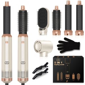 Golden Goods - Airstyler - Föhnborstel Sandstone - Krultang 5 in 1 - 1000W Haardroger Styler