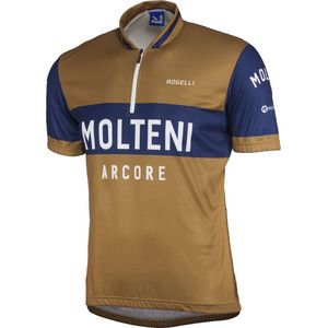 Rogelli Molteni Fietsshirt - Korte Mouwen - Heren - Bruin - Maat XXL