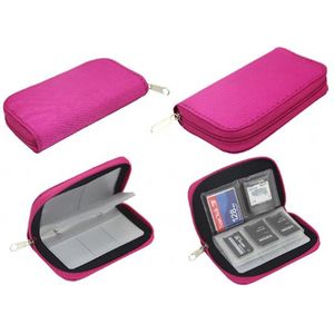 Actie4you SD Kaart Mapje - 22 Slots - Roze - 1 Stuk