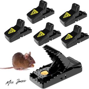 Mrs. Jones Reusable Rat Trap for Kitchen and Garden Plastic Packed by 6 .