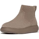 FitFlop - IQ-Comff Suede Zip Ankle Boots - Taupe - Enkellaars
