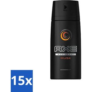 15 x Axe - Deodorant Bodyspray - Musk - 150 ml -