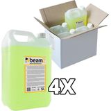 Rookvloeistof - BeamZ universele rookmachine vloeistof - 4x 5 liter - Geel