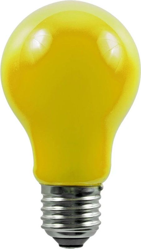 Schiefer - E27 Gloeilamp - Geel - 11W - Dimbaar