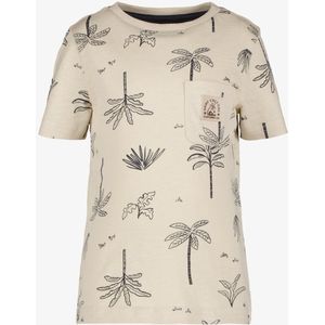 Unsigned jongens T-shirt met palbomen beige - Maat 92
