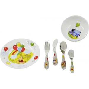 WMF Kinderservies Winnie de Poeh - 6-delig - RVS