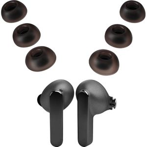 kwmobile 6x cover voor in-ear oortjes geschikt voor JBL Live Pro 2 TWS - Vervangende oordopjes in poederroze