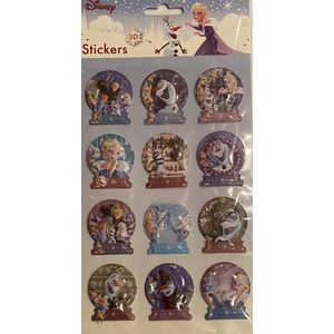 Frozen 3D kerst stickers