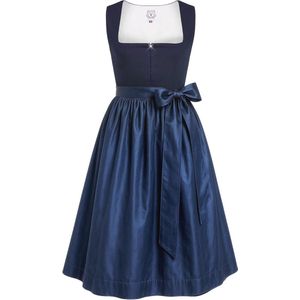 Dirndl Dames Blauw Midi Outfit voor Oktoberfest 2025
