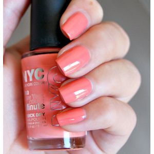 Nyc shine in a minute nail polish 345 peach popsicles