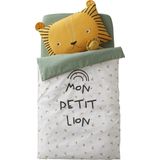 Vertbaudet - Mon Petit Lion - Dekbed - Multicolor - 100% Katoen, OEKO-TEX® STANDARD 100