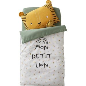 Vertbaudet - Mon Petit Lion - Dekbed - Multicolor - 100% Katoen, OEKO-TEX® STANDARD 100