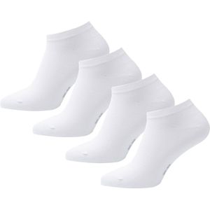 Bamboe Sneakersokken | Bamboe Enkelsokken | Bamboe Sokken | Anti-zweet Sokken | Naadloze Sokken | 1 Paar - Wit | Maat: 35-38 | Merk: Bamboosa