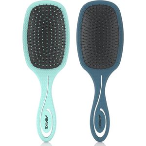 Biologische Ontwarringsborstel voor Krullend en Lang Haar - Pijnloze Haarverzorging Tool voor Iedereen
