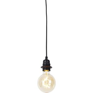 QAZQA cava luxe - Moderne Hanglamp - 1 lichts - H 1500 mm - Zwart - Woonkamer | Slaapkamer | Keuken