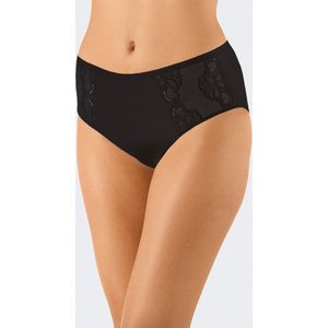Kanten - Dames Heup Slip - Zwart - Biologisch Katoen - Duurzaam Ondergoed