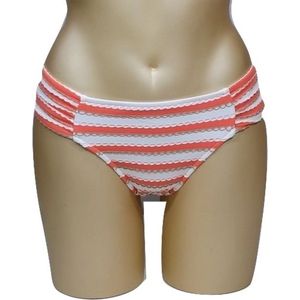 Seafolly - Coast to Coast - bikini slip - oranje wit - maat 36 / S