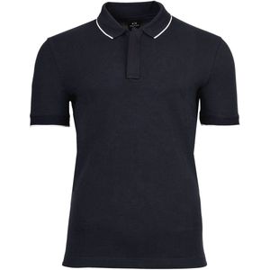 ARMANI EXCHANGE - Shirt - Donkerblauw - Polokraag - Halve Mouw