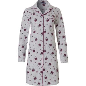 Pastunette - Dames Nachthemd - Rose Tones - 100% Katoen - Lange Mouwen - V-hals
