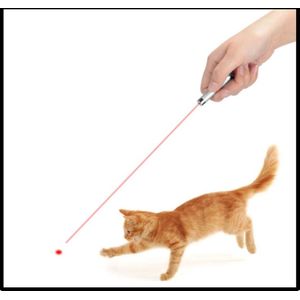 EPIN | Kat Laserlampje | Kattenspeelgoed | Laserlamp |Met Mini Zaklamp 2 In 1 | Batterijen Inbegrepen | ZWART