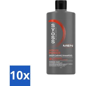 SYOSS - Men Power - Shampoo - Langdurige Styling - 440ml - Bulkverpakking - 10 stuks