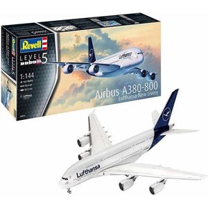 1:144 Revell 03872 Airbus A380-800 Lufthansa ""New Livery"" Plastic Modelbouwpakket